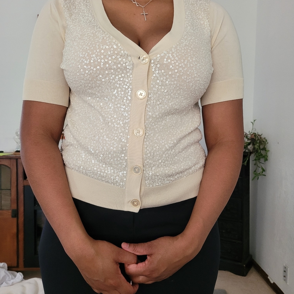 Sequin cardigan